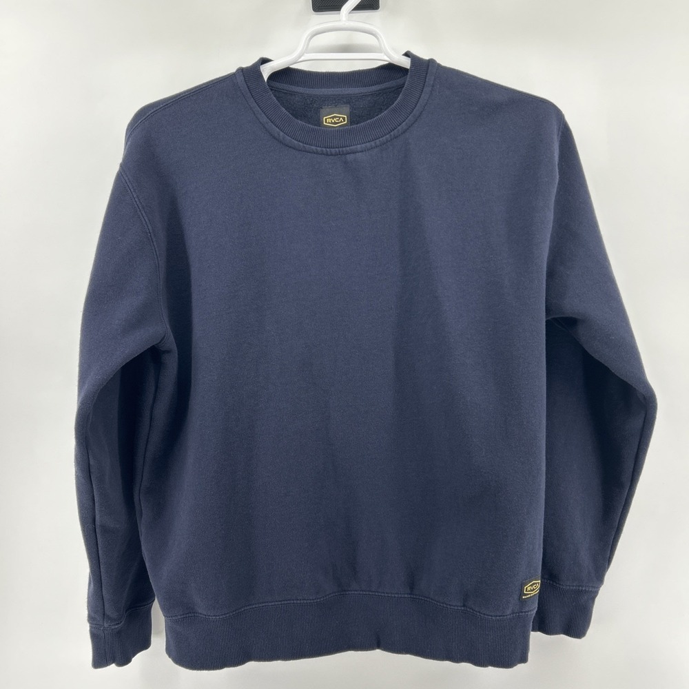 RVCA Sweatshirt Pullover Men's Medium Navy Crew Streetwear Skate Surf Athleisure